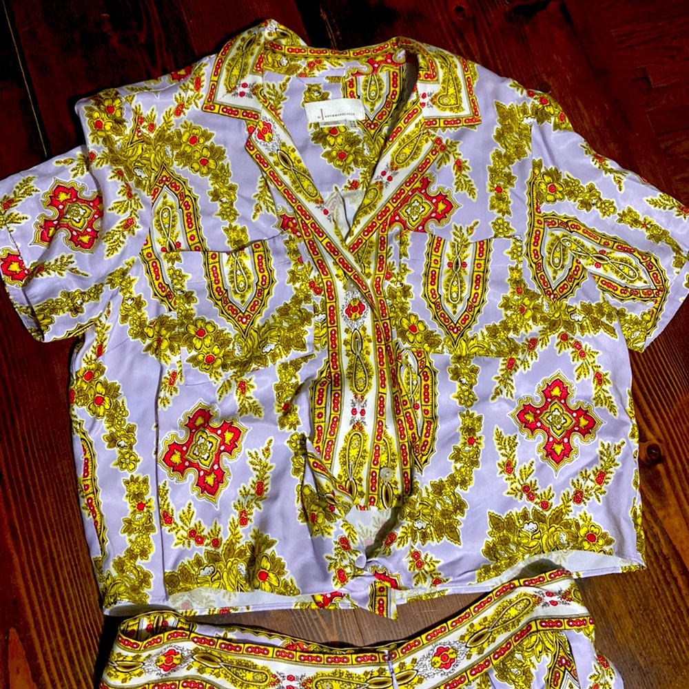 Anthropology Skirt and shirt set